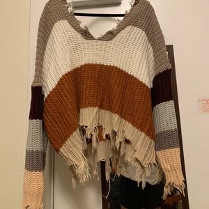 Miracle distressed multicolored sweater